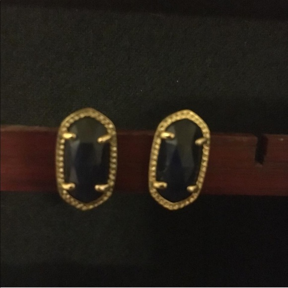 Kendra Scott Ellie Earrings in Navy - Picture 1 of 4